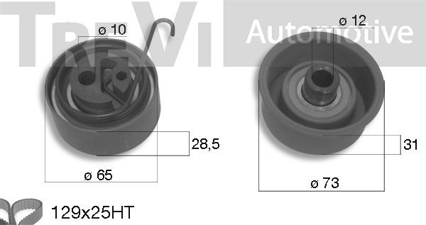 TREVI AUTOMOTIVE Hammashihnasarja KD1271